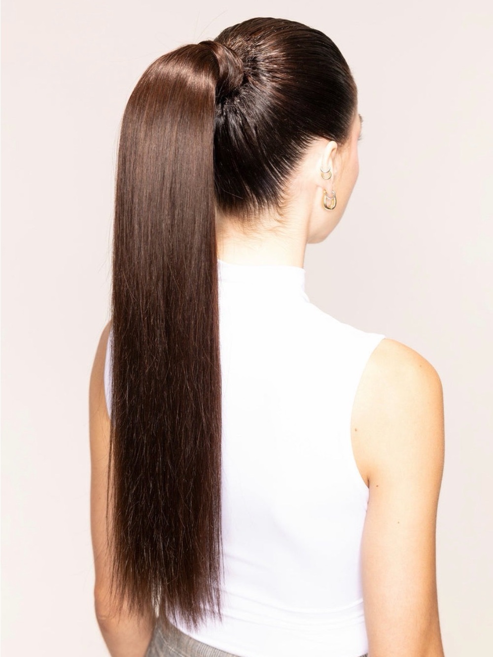BELLAMI The Ponytail Hair Wrap in Dark Brown